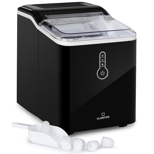 Klarstein Eiswürfelmaschine Klein, 1,5L Eiswürfelbereiter, Eiswürfelmaschine für Große...