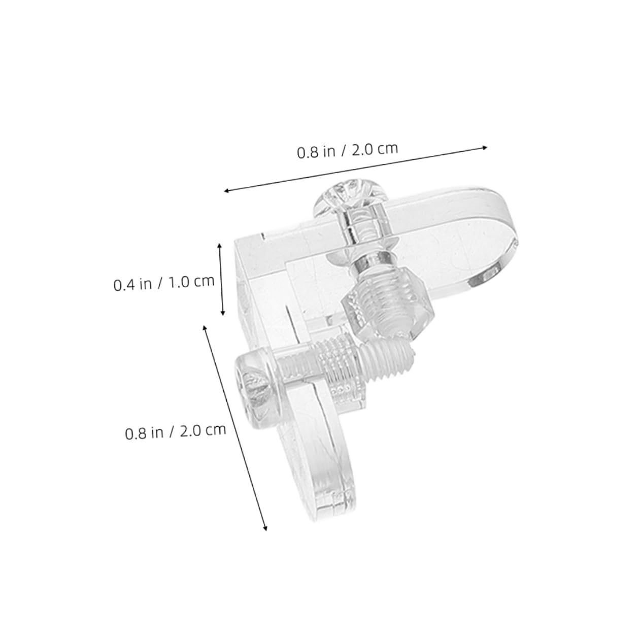 Cabilock 15Pcs Transparent Acrylic Corner Braces for Display Cabinets Edge Clips for Reinforcement Easy to Clean Corner Fixing Clips for Boxes Storage and DIY Crafts