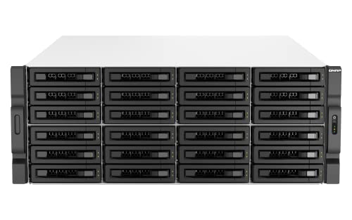 QNAP TS-h3087XU-RP-E2378-64G-US 30 Bay NAS 4U Rackmount Hybrid NAS with Intel® Xeon® Processor, Dual 10GbE, ZFS Storage for virtualization and Data-Intensive Enterprise Applications