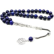 Natural Lapis Lazuli Tasbih 33 45 66 99 Beads Muslim man Accessory Luxury Gift misbaha Islamic Bracelet 8mm x 45beads