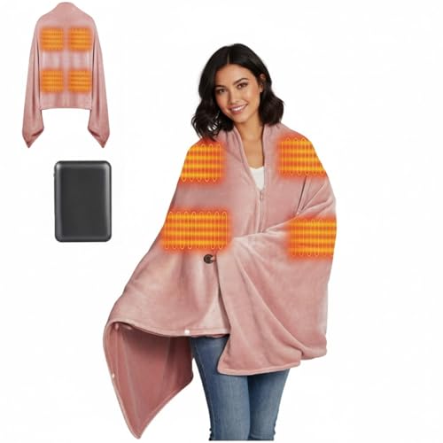 Inoamity Elektrische Heizdecke Kabellos mit 10000mAh Akku,...