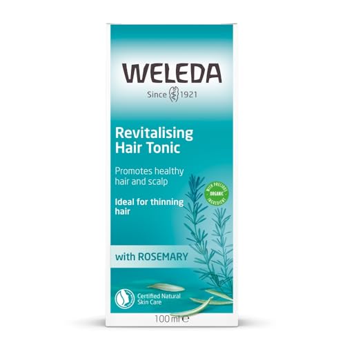 Weleda Rosemary Oil Revitalising Hair Tonic, Hair Growth, Thinning Hair, Hair Loss, Healthy Scalp, Women & Men, Natural & Organic, Vegan, Zero Plastic 100ml