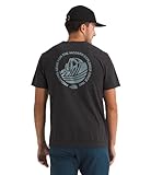The North Face Men's Tri-Blend Mountain Days Short-Sleeve Tee - Casual Graphic T-Shirt, Regular Fit, Cotton/Polyester/Tencel, TNF Dark Grey White Heather, Medium