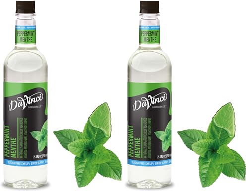 Image of DaVinci Gourmet Sugar-Free Peppermint Syrup, 25.4 Fluid Ounces (Pack of 2)