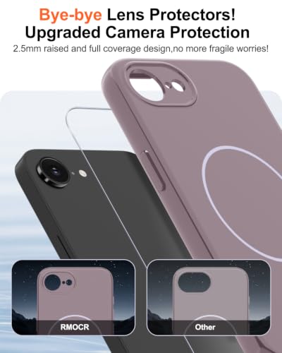 Image of Magnetic for iPhone 17e Case /iPhone 16e Case,Shockproof Matte Case,Lavender