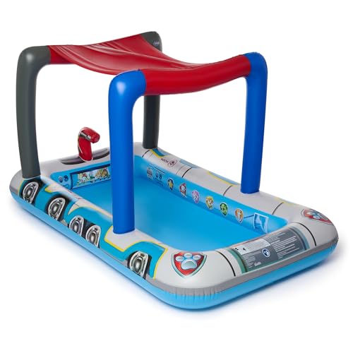 SwimWays Paw Patrol Deluxe Inflatable Pool, Above Ground Pool with Canopy and Fast Inflation for Kids Aged 3 & Up - image 7