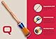 Quercos Runde Malerpinsel mit Holzgriff & Blau Messingzwinge - Rundpinsel - Ringpinsel - Lackpinsel - Evo-Borsten - Borstenpinsel zum Streichen - für professionelles Finish (8)