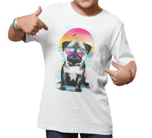 Playera Pug Perrito/Mascota/Pet (M CABALLERO)