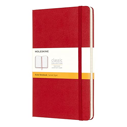 Carnet rouge Notes Classic 13x21 linia avec couverture rigide et papier premium