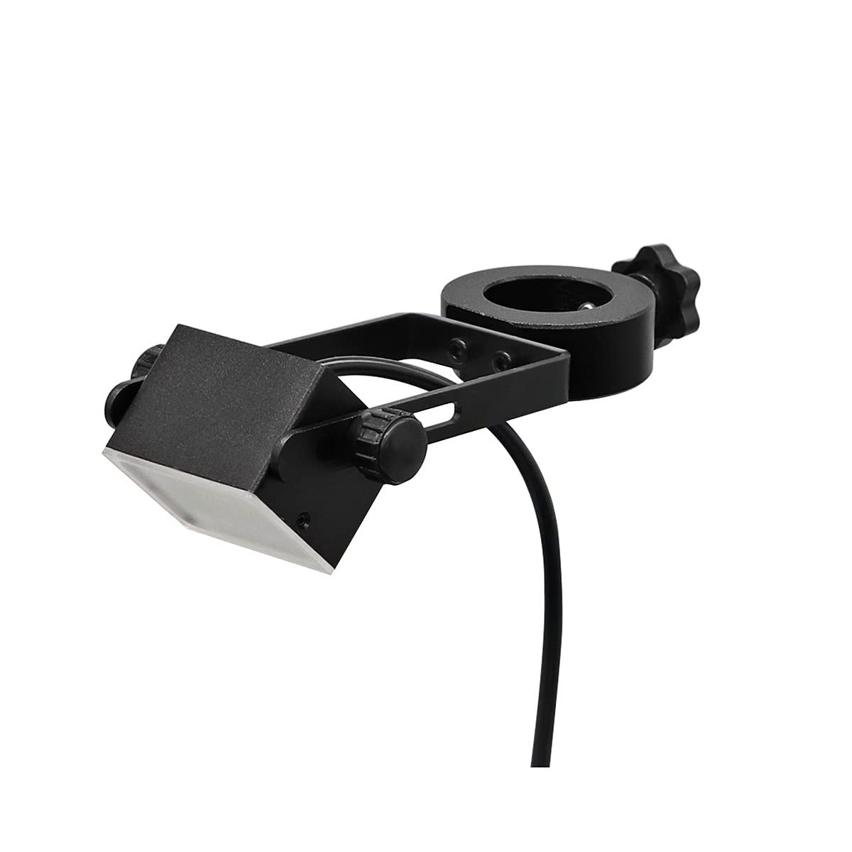 Iluminadores de microscopio Ajustable 60 LED Difusor PVC Iluminador cuadrado Visión lateral industrial for estéreo Lámpara luz 25/32 mm diámetro Repuestos para microscopios de laboratorio
