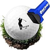 Ball Badge - Golf Ball Stamp (The Golf Series), Golf Ball Marker, Reusable Golf Ball Marking Tool to Identify Golf Balls (Send It)