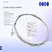 NIDAYE 14 Foot Long Bale Wire, 14 Gauge Single Loop Bundle Baling Wires, 160 Pieces Galvanized Baler Wire for Horizontal and Vertical Closed Door Manual Tie Balers