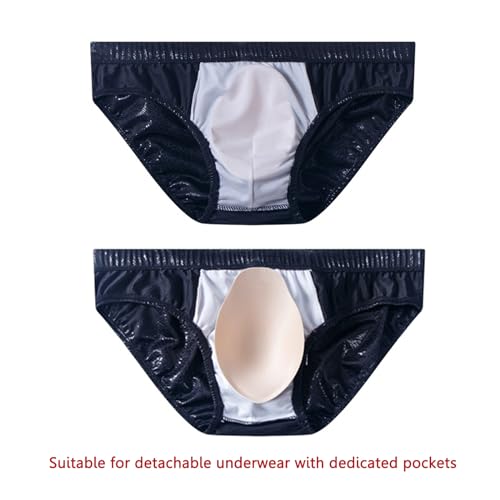 JOCKMAIL Men Underwear Cup Bulge Enlarge Enhancing Sponge Pad for Swimming Swimwear Briefs G String Thongs Shorts 4 Packs4