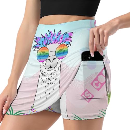 Jupe short de tennis avec poche pour courir sans irritation femme