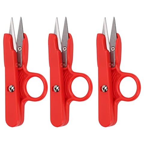 Odorkle 3Pcs Thread Cutter Stainless Steel Fabric Scissors Household Sewing Scissors Trimming Nipper for Stitch and DIY Supplies Cover