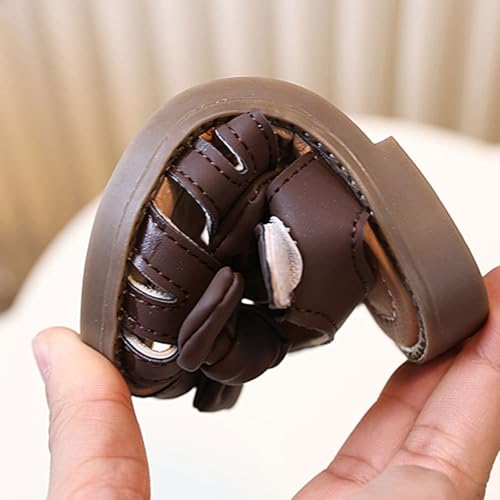 Infant Baby Girl Sandals Cute Closed Toe Outdoor Casual Beach Shoes with Bowknot Newborn The First Pair Sandals3