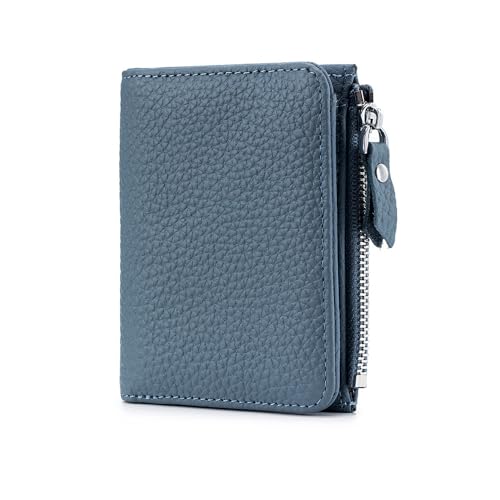 Irsutey Women ' Solid Color Large Capacity Ultra-Thin Short Wallet RFID Wallet Zipper Zero Money Bag