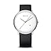 BERING Unisex Analog Quarz Classic Collection Armbanduhr mit Kalbsleder Armband und Saphirglas