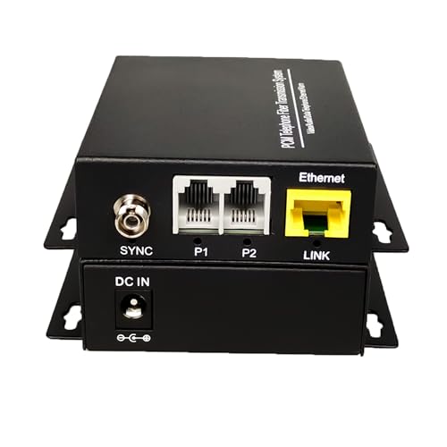 Image of 2 Channels POTS Telephones and 10 /100Mbps Ethernet Over Fiber Optic Extenders FC-FC Singlemode up 20Km Support Called id Ring and Fax No Delay A Set
