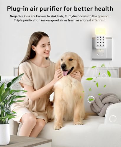 Purificador de Aire con Iones Negativos y Luz Nocturna LED miniatura 3