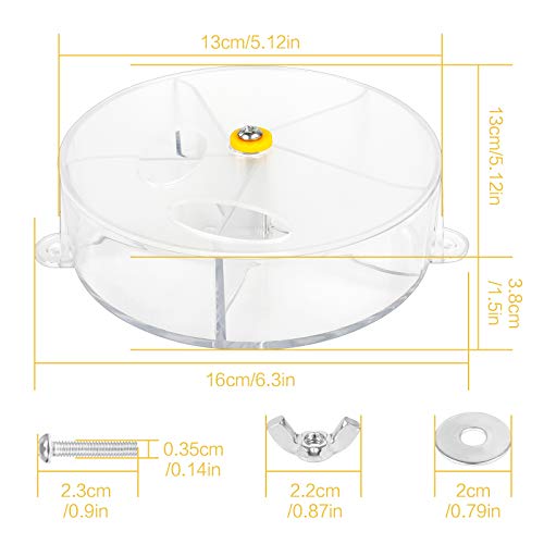 Haisheng Foerageren Speelgoed Wiel Papegaai Foerageren Doos Papegaai Foerageren Speelgoed Papegaai Puzzel Feeder Spins… - Afbeelding 6