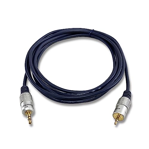 Image of MX RCA Cable AUX to RCA Y Splitter Cable To 2 Rca Stereo Audio Cable PERENT For PC (3.5mm Aux Male to 2.5mm Male, 3 METER), Black