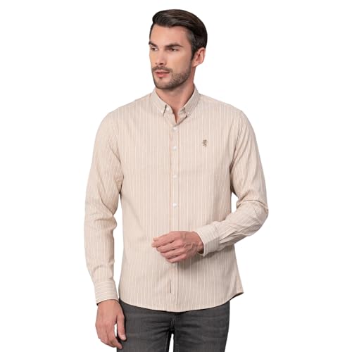 Image of Red Tape Striped Regular Fit Shirt For Men | Comfortable & Stylish