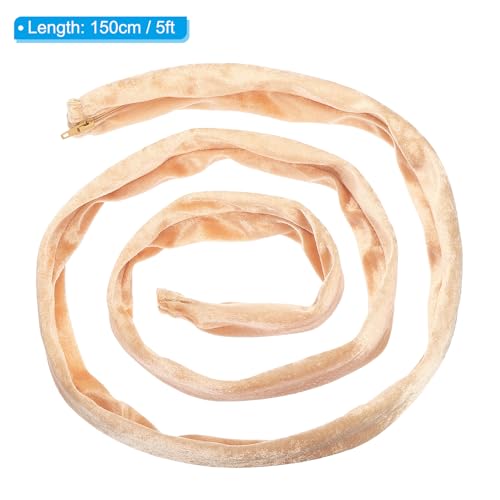 Image of PATIKIL 5ft Lamp Chain Cover, Chain Protective Sleeve Washable with Zipper for Chandelier Lighting Wires Swing Light Fixture, Champagne
