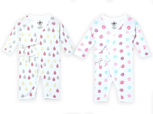 Image of The Mom Store Baby Romper Jabla Style Combo For Boys And Girls | Cotton | Soft Infant Bodysuit | Trendy Stylish Sleepwear For Newborn Baby | Printed | Unisex Comfortable Everyday Baby Wear