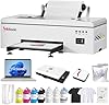 RocRow InkSonic R1390 DTF Printer, A3 T-Shirt Printing Machine with Laptop and Oven Bundle, T-Shirt Maker for Clothes Design, 13" DTF Printer Machine, Direct to Film, Commercial Custom Printing,1390