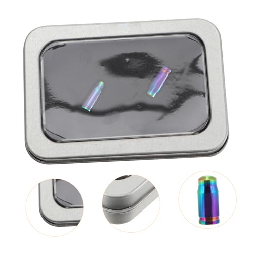 2 Pcs Tapones de Válvula para Bicicleta de Aleación de Titanio miniatura 7