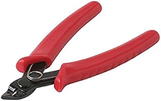 Wire Cutter 5" Inch Spring Loaded Hardened Steel Tool Miniature Flush Cutter Red Soft Cusion Handles Spring Loaded Pro Grade Wire Flush Cutter Tool