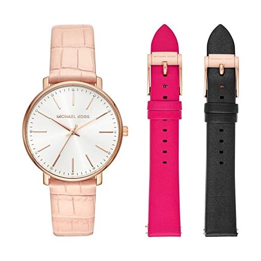 Michael Kors Damer analog kvarts klocka med läder armband MK2775
