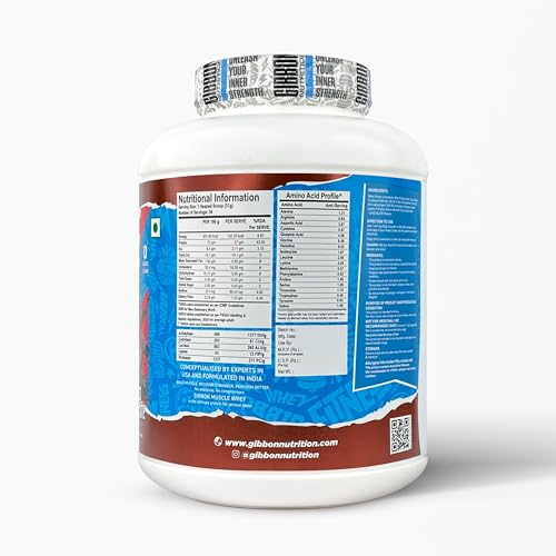 Image of Gibbon Muscle Whey | Pro Series Formula | Nutraceutical with no Amino Spiking | 60 Servings (2Kg, Swiss Chocolate)
