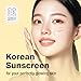 GANGNAM GLOW Day Shield Perfect Sunscreen SPF 50 - Effortless Tinted Sunscreen with Zinc Oxide, Sheer Moisturizer for face, Quick Absorption, Broad Spectrum, All Skin Types, Korean Skincare, 1.69 floz