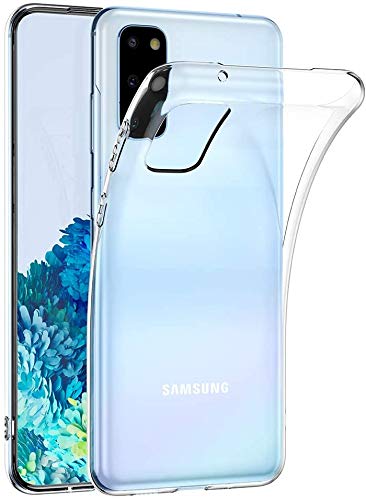 Captor Cover Trasparente per Samsung Galaxy S20, Custodia TPU in Silicone Flessibile Morbida e Sottile, Protezione Full Body con Bordo Rialzato per Schermo e Fotocamera