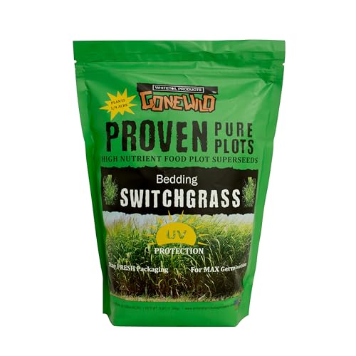 Whitetail Products Gone Wild, Bedding Switchgrass Food Plot Seeds, 3lb Bag, G7427
