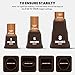Utopia Bedding Adjustable Bed Furniture Risers - Elevation in Heights 3, 5 or 8 Inch Heavy Duty Risers for Beds and Under Bed Storage - Supports up to 1,300 lbs - (Set of 8 Riser, Brown)