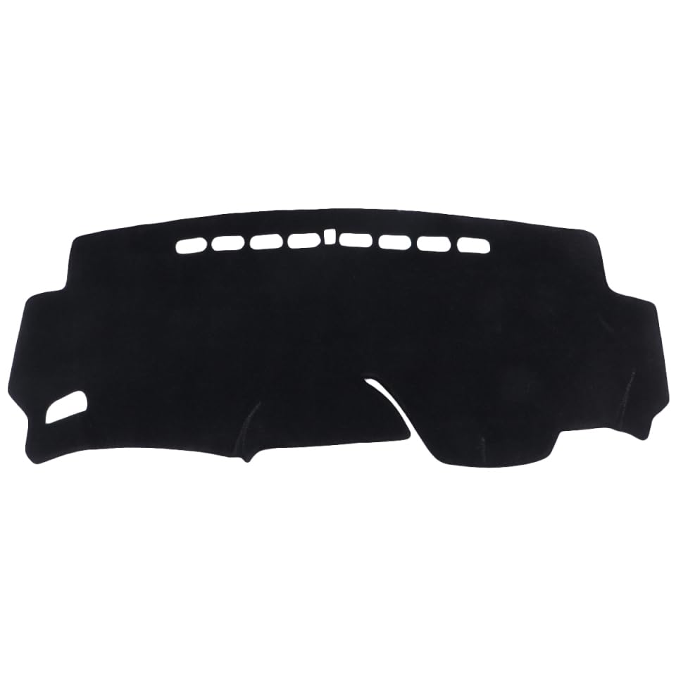 ibasenice Tapis Tableau De Bord Voiture Noir Protection Tableau De Bord Voiture | Contre Uv Et Reflets DéCoupe Pour Ventilation Tapis De Protection Pour IntéRieur Automobile