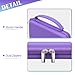 BOVKE Hard Travel Case for Texas Instruments TI-84 Plus CE/TI-84 Plus/TI-83 Plus CE/TI-83 Plus/Casio fx-9750GIII Graphing Calculator, Mesh Pocket for USB Cables, Manual, Pens, Accessories, Purple