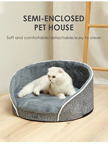 Dear Darling Orthopädischer Luxus Katzen- und Hundekorb Hundebett gelenkschonend mit Memory Schaum und waschbarem Bezug (M, anthrazit)