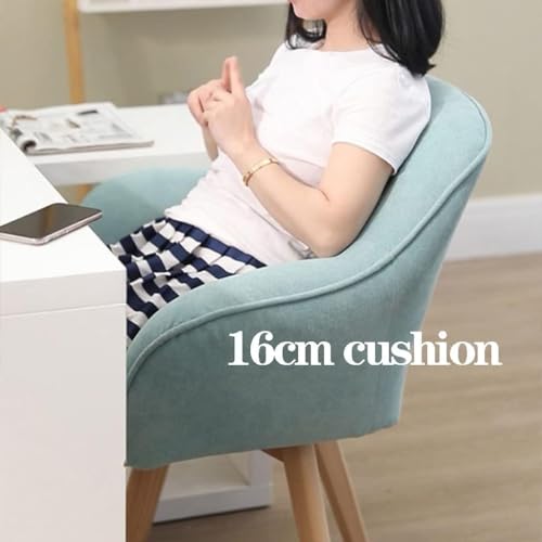 Fauteuil pivotant velours gris chaise bureau design sans roulette - 4