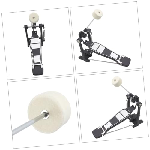 Abaodam 2 piezas pedal simple para bombo de batería miniatura 7