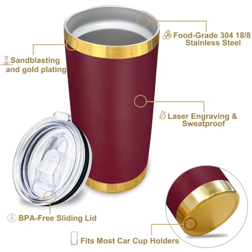 Image of 20 oz Insulated Tumblers Bulk with Lid Stainless Steel Tumbler,12 Pack