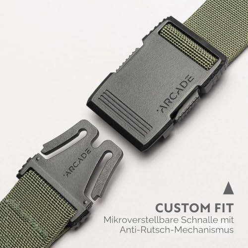 Arcade Hardware Gürtel Unisex - Erwachsene (1er Pack), olive, Long | L/XL – Fits up to 52” – Ansicht 3
