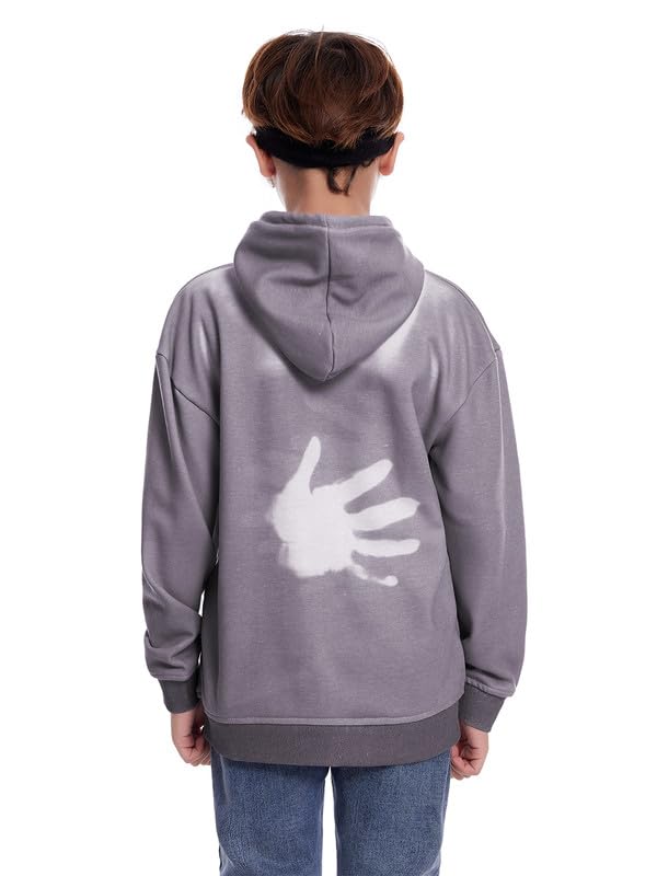 Image of Unisex Children Color Changing Casual Hoodie Heat Reactive Boys and Girls Fashion Sweatshirt