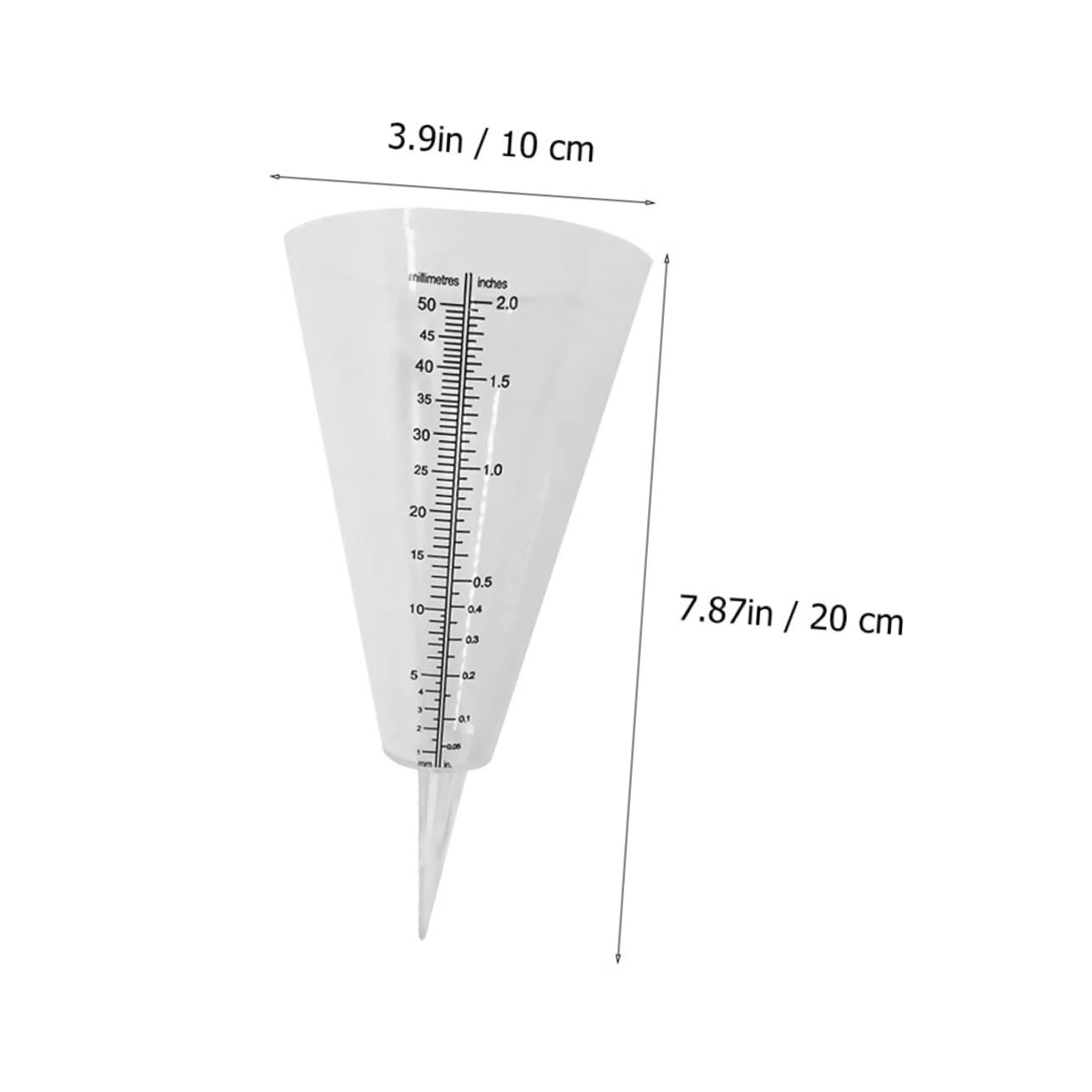 IWOWHERO Rain Measuring Tube Stand 3 Pack Weather Research and Farming Rain Gauge for Outdoor Use
