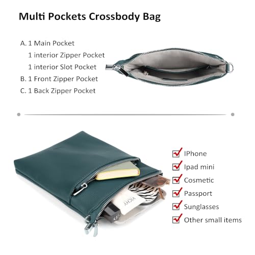Image of befen Genuine Leather Crossbody Purses for Women Travel Cross Body Bags Lightweight with Adjustable Shoulder Strap