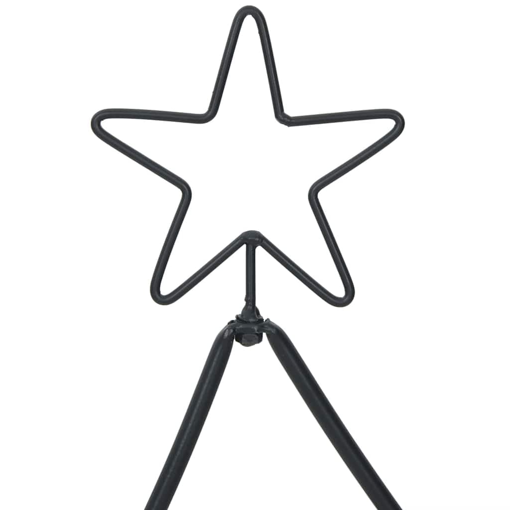 Albero di Natale in Metallo Nero 90,5 cm Acciaio