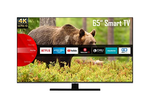 JVC LT-65VU8155 65 Zoll Fernseher / Smart TV (4K Ultra HD, HDR Dolby Vision, Triple-Tuner) - 6 Monate HD+ inklusive [2022]